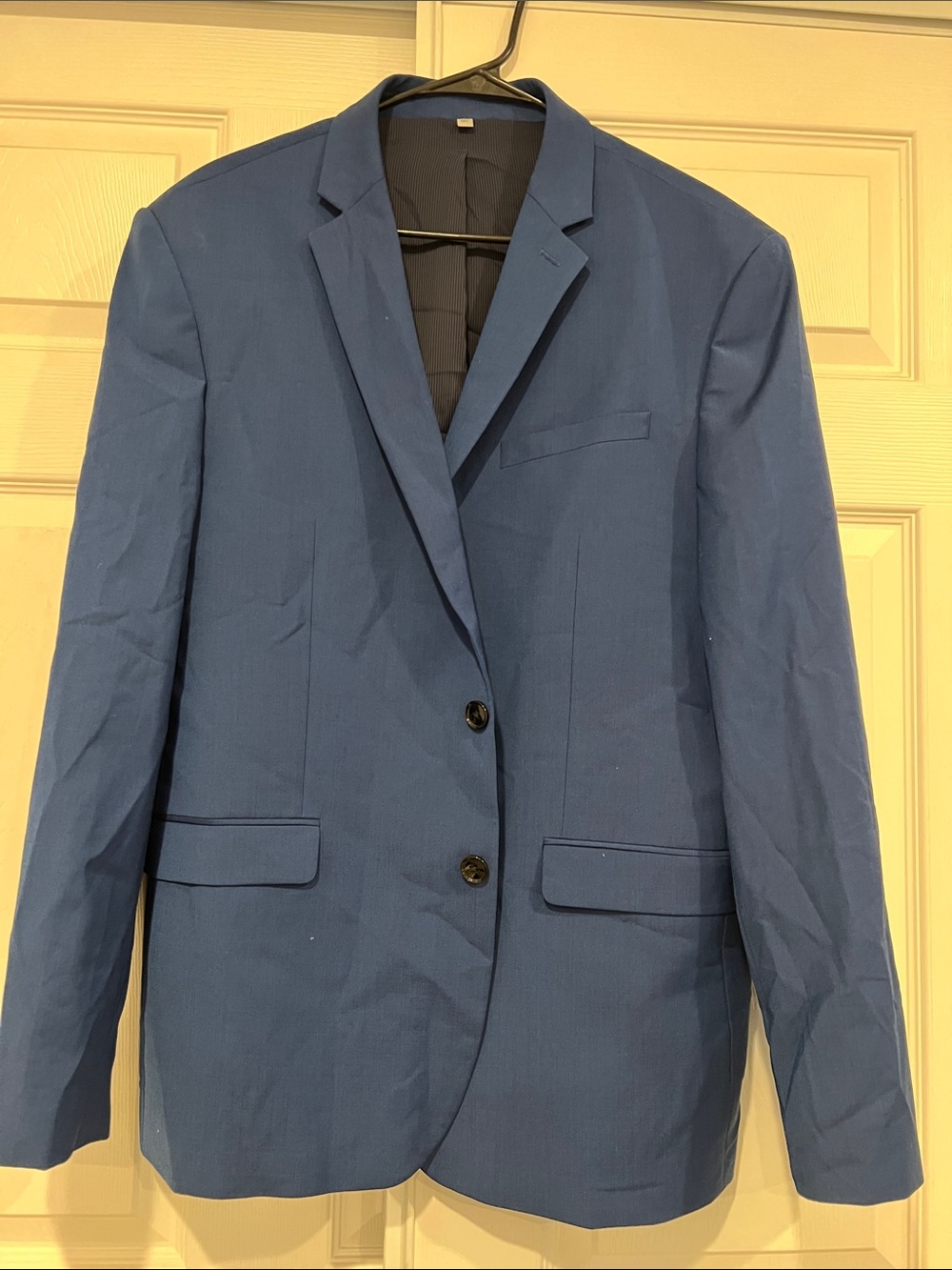 Express Men's Blue Two-Button Blazer